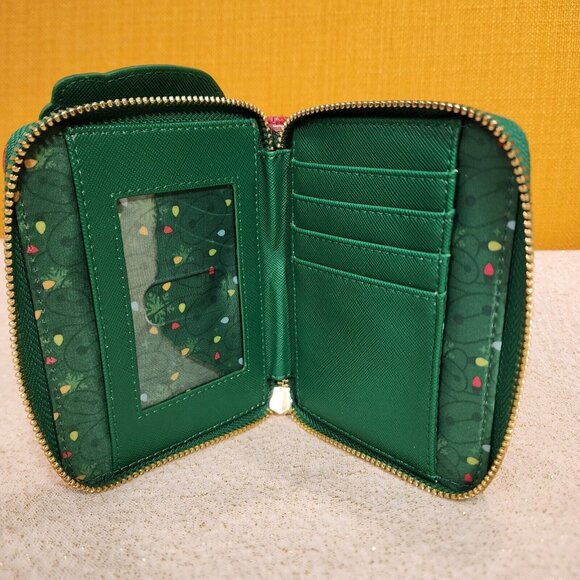 Loungefly Disney Big Hero 6 Baymax Holiday Lights Plaid Christmas Zip Wallet NEW - Picture 10 of 12